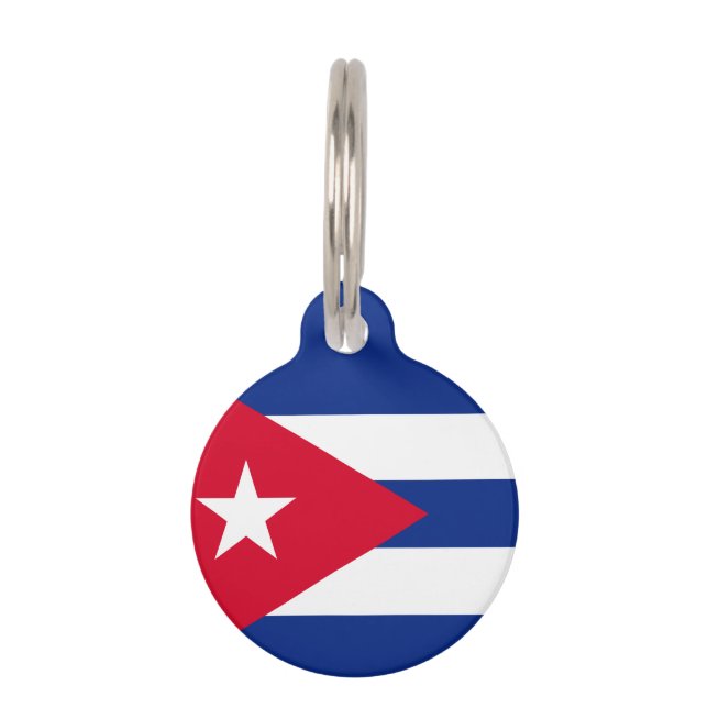 Cubaanse vlag huisdierpenning (Achterkant)