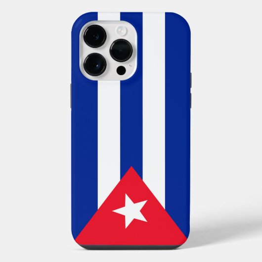 Cubaanse vlag iPhone hoesje (Achterkant)