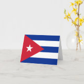 Cubaanse vlag kaart (Gele Bloem)