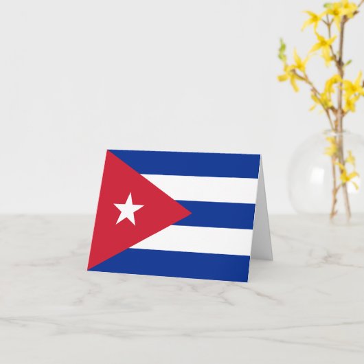 Cubaanse vlag kaart (Gele Bloem)
