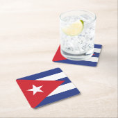 Cubaanse vlag kartonnen onderzetters (Insitu)