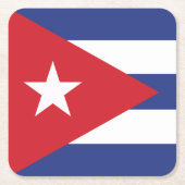 Cubaanse vlag kartonnen onderzetters (Voorkant)