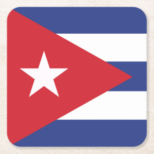Cubaanse vlag kartonnen onderzetters