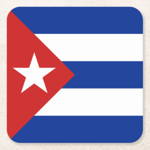 Cubaanse vlag kartonnen onderzetters