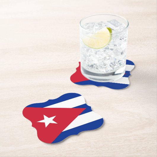 Cubaanse vlag kartonnen onderzetters (Insitu)
