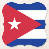 Cubaanse vlag kartonnen onderzetters (Voorkant)