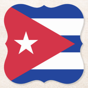 Cubaanse vlag kartonnen onderzetters