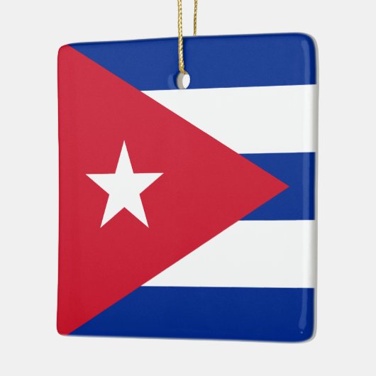 Cubaanse vlag keramisch ornament (Links)