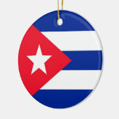 Cubaanse vlag keramisch ornament (Links)
