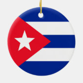 Cubaanse vlag keramisch ornament (Achterkant)