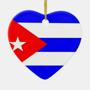 Cubaanse vlag keramisch ornament