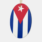 Cubaanse vlag keramisch ornament (Links)