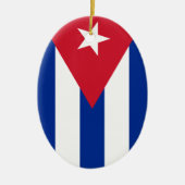Cubaanse vlag keramisch ornament (Voorkant)