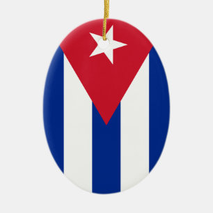 Cubaanse vlag keramisch ornament