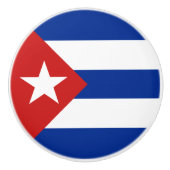 Cubaanse vlag keramische knop (Voorkant)