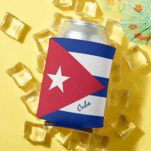 Cubaanse vlag koelbox en Cubaanse partij /sport