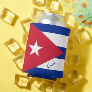 Cubaanse vlag koelbox en Cubaanse partij /sport Blikjeskoeler