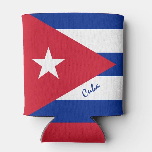 Cubaanse vlag koelbox en Cubaanse partij /sport Blikjeskoeler (Achterkant)