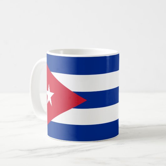 Cubaanse vlag koffiemok (Voorkant links)