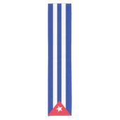 Cubaanse vlag korte tafelloper (Voorkant)