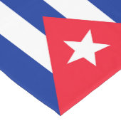 Cubaanse vlag korte tafelloper (Hoek)