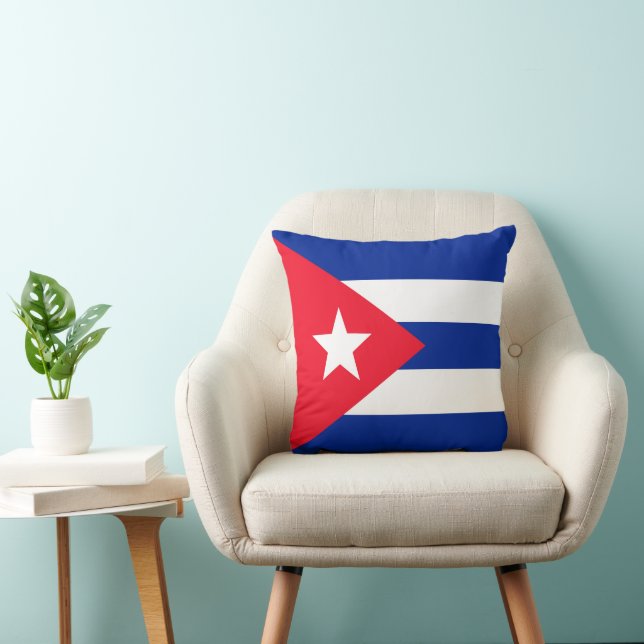 Cubaanse vlag kussen (Stoel)