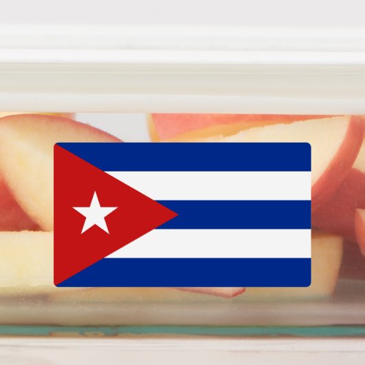 Cubaanse vlag labels (Aangebracht)