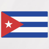 Cubaanse vlag labels (Design 2)