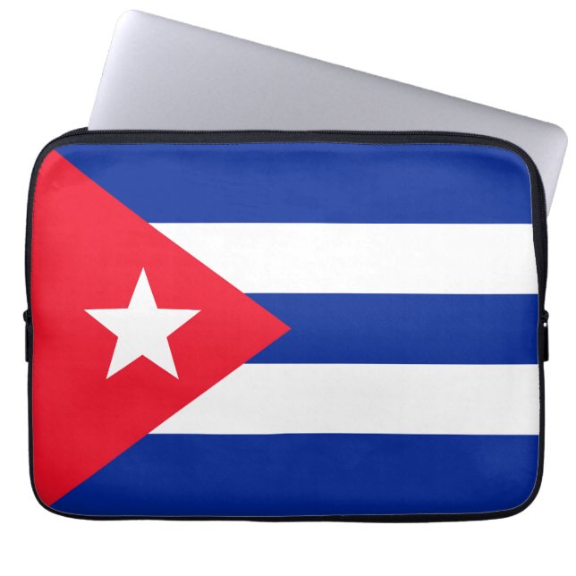 Cubaanse vlag laptop sleeve (Voorkant)