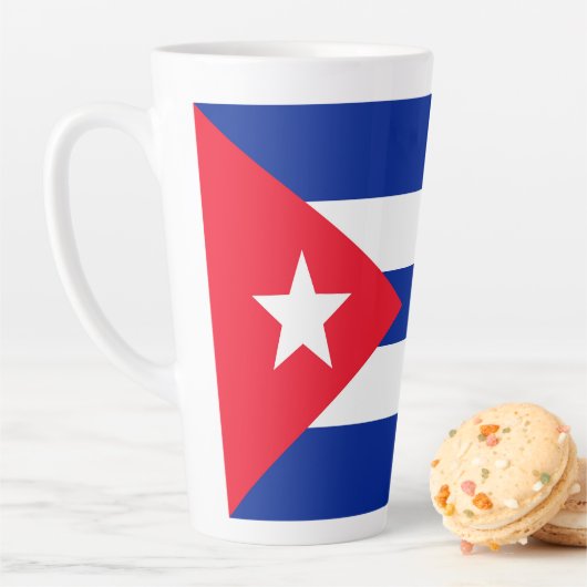 Cubaanse vlag latte mok (In situ)