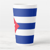 Cubaanse vlag latte mok (Voorkant)
