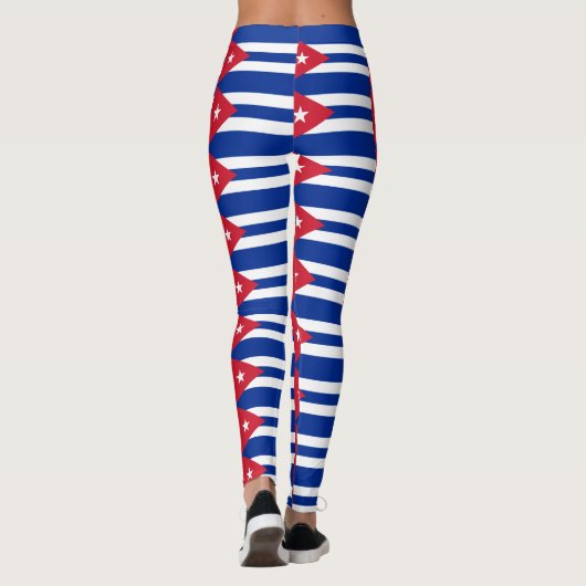 Cubaanse vlag leggings (Achterkant)