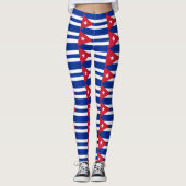 Cubaanse vlag leggings (Voorkant)