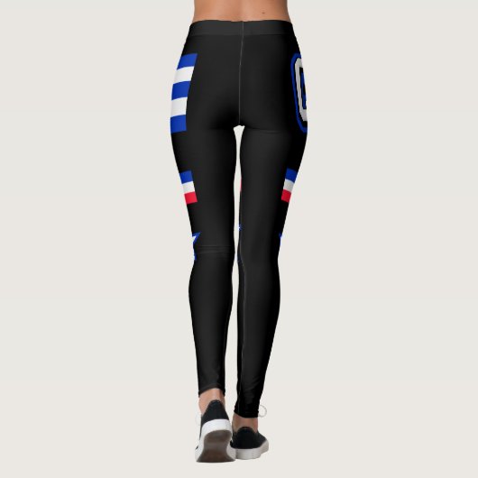 Cubaanse vlag leggings (Achterkant)