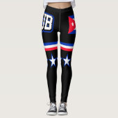 Cubaanse vlag leggings (Voorkant)