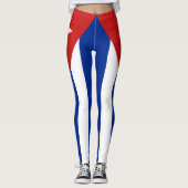 Cubaanse vlag leggings (Voorkant)