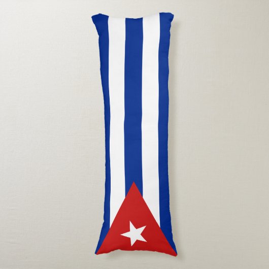 Cubaanse vlag lichaamskussen (Voorkant Verticaal)