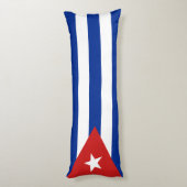 Cubaanse vlag lichaamskussen (Achterkant (Verticaal))