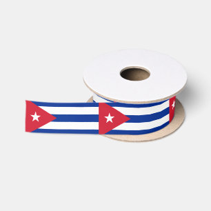 Cubaanse vlag lint, patriottische Cuba Satijnen Lint