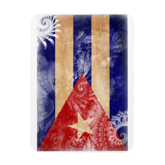 Cubaanse vlag magneet (Verticaal)