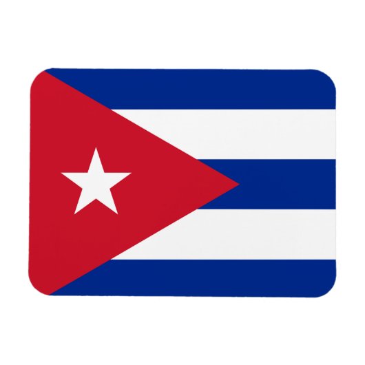 Cubaanse vlag magneet (Horizontaal)