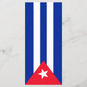 Cubaanse vlag menu (Achterkant)