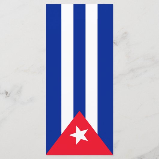 Cubaanse vlag menu (Voorkant)