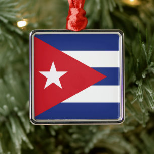Cubaanse vlag metalen ornament