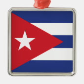Cubaanse vlag metalen ornament (Voorkant)