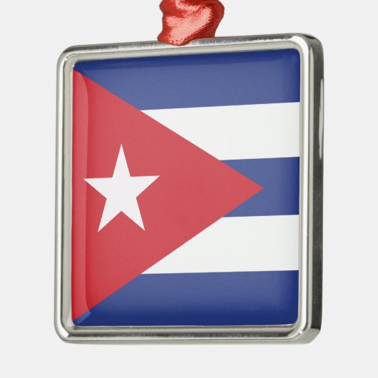 Cubaanse vlag metalen ornament (Links)