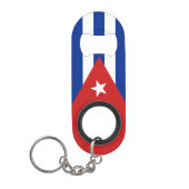 Cubaanse vlag mini flessenopener (Voorkant)