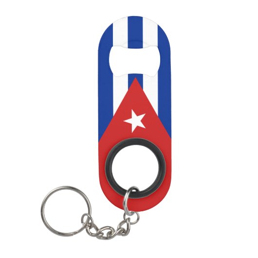 Cubaanse vlag mini flessenopener (Voorkant)