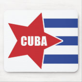 Cubaanse vlag Mousepad Muismat (Voorkant)