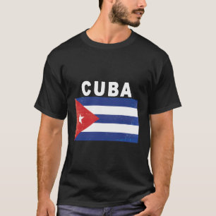 Cubaanse vlag noodlijdend Afbeelding ontwerp T-shirt